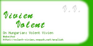 vivien volent business card